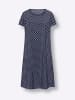 Sieh an! Kleid in marine-weiß-getupft
