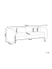Beliani 3-tlg 3-Sitzer Sofa LEIREN in Beige
