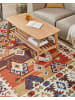 Beliani Kelim VOSKETAP in Bunt/Orange/Braun - (W) 200 x (H) 1 x (L) 300 cm