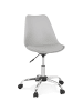KADIMA DESIGN Bürostuhl mit Rollfunktion, Sitzhöhenverstellung & Drehmechanik in Grau