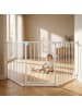 relaxdays 3-teiliges Sicherheitsgitter Set in Weiß - (B)85–180 x (H)74 cm