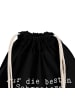 Mr. & Mrs. Panda Gym-Tasche Nur die besten Schwestern... mit Spruch in Schwarz
