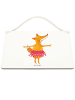 Mr. & Mrs. Panda Deko Schild Fuchs Ballerina ohne Spruch in Transparent