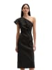 Marc O'Polo One Shoulder Dress shaped in Schwarz