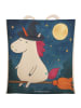 Mr. & Mrs. Panda taschen shopper Einhorn Hexe Design ohne Spruch in Weiß