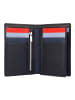 DuDu Tiberio Geldbörse RFID Schutz Leder 9.5 cm navy