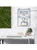 Mr. & Mrs. Panda Poster Pinguine Kuscheln Design mit Spruch in Weiß