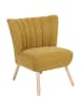 58 aufm Kessel SESSEL Kadisha Bezug Velourstoff Buche natur / mais