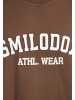 SMILODOX T-Shirt Kayson in Dunkelbraun