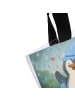 Mr. & Mrs. Panda Tote Bag Pinguin Duschen Design ohne Spruch in Weiß