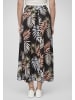 Cloud5ive Cloud5ive Cloud5ive Damen Longform Rock mit Allover Blätter Print in black