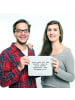 Mr. & Mrs. Panda Mouse Pad Sport gibt dir das... mit Spruch in Aquarellblau