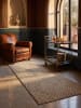 KADIMA DESIGN Teppichläufer Geometrisch flachgewebt pflegeleicht Wohnzimmer Flur in Natur
