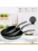 Cheffinger 3er-Set Bratpfanne in Schwarz