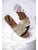 Aniston SHOES Pantolette in goldfarben
