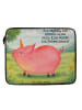Mr. & Mrs. Panda Laptop Tasche Einhorn Schwein Design mit Spruch in Weiß