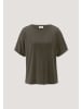 Hessnatur Hessnatur T-Shirt Oversize aus TENCEL™ Lyocell und Bio-Baumwolle in vintage oliv