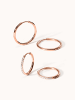 PURELEI 2tlg. Ohrring-Set Lovely Glitter in Rosegold