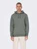 Only&Sons Weicher Kapuzen Pullover Basic Hoodie ONSCERES in Grün-2