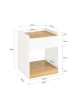 SoBuy Nachttisch in Reinweiß - (W) 40 x (H) 55 x (L) 42 cm