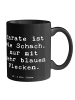 Mr. & Mrs. Panda Geschenktasse Spruch Karate Schach mit Spruch in Schwarz