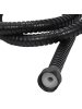 Bathroom Solutions Duschschlauch aus Edelstahl, Gewinde 1/2 in Schwarz, 150 cm