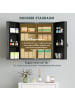 Kleankin Medizinschrank-55L x 18B x 60H cm-Schwarz