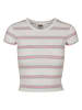 Urban Classics Urban Classics Cropped T-Shirts in white/girlypink