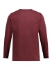 JP1880 Kurzarm T-Shirt in dunkel kirschrot