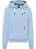 Schmuddelwedda Hoodie in Hellblau Melange