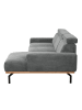 58 aufm Kessel SOFA mit Longchair rechts Katrien Cordstoff anthrazit