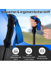 COSTWAY Wanderstöcke faltbar Aluminium 115-130cm in Blau