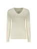 Guess Jeans Weiß Viskose Damen Langärmlig T-Shirt