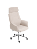 Beliani Bürostuhl PILOT in Beige/Silber - (W) 72 x (H) 117 x (L) 72 cm