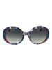 comma Frauen Sonnenbrille Rund Blau