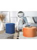 Beliani Pouf LOVETT in Blau - (W) 47 x (H) 46 x (L) 47 cm