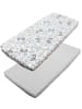 TupTam Baby Kinder Spannbettlaken 2er Pack in grau