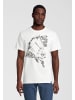 Re:Covered T-Shirt Marvel Captain America Shield Ecru Slub in Ecru