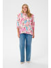 KAFFE curve Kurzarm-Bluse KChayley Regular fit in Multi color Flower