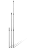 Normani Outdoor Sports Teleskop-Zeltstange 116-300 cm Caravano in Silber