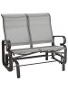 Beliani Gartenbank BORGIO in Braun/Grau - (W) 114 x (H) 105 x (L) 78 cm