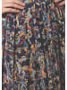 GOLDNER Plisseerock mit Paisley-Druck in marine / bunt / gemustert