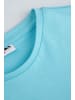 MOKIDA Baumwoll-T-Shirt mit kurzen Ärmeln in türkis