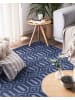 Beliani Kurzflor ADATEPE in Blau - (W) 160 x (H) 1 x (L) 230 cm