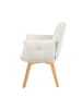 DUBI Möbel 2er-Set: Drehstuhl Mika-Tom in Creme - (B)60 x (H)88 x  (T)63 cm