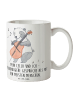 Mr. & Mrs. Panda Tasse Violoncello Gespräche mit Spruch in Weiß