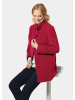 GOLDNER Kurzgröße:  Wolljacke Wolljacke mit feinen Details in dunkelrot