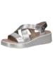 Caprice Sandale in SILVER METAL.