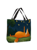Mr. & Mrs. Panda Shopper Tasche Fuchs Sterne Design ohne Spruch in Weiß