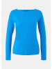 comma T-Shirt langarm in Blau